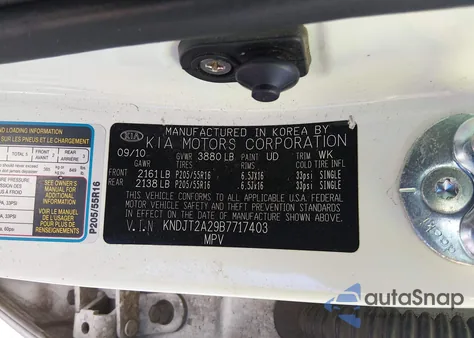 2011 Kia Soul + from USA, damaged, VIN KNDJT2A29B7717403